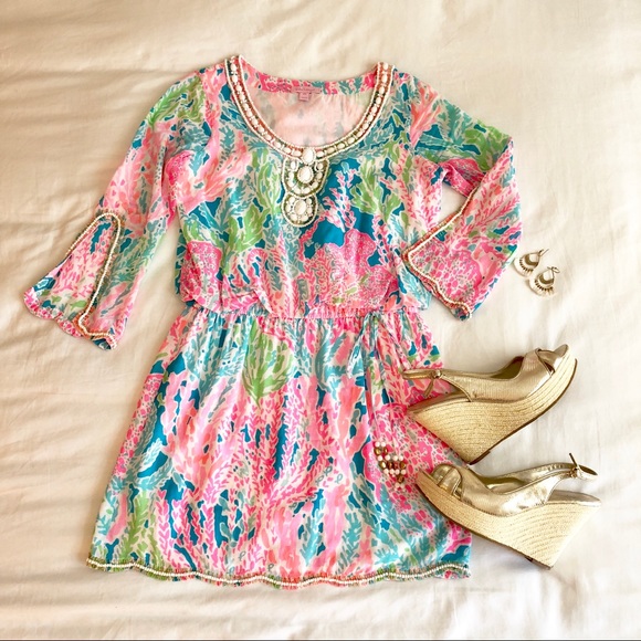 Lilly Pulitzer Dresses & Skirts - Lilly Pulitzer Delisa Dress Let’s ChaCha HOST PICK